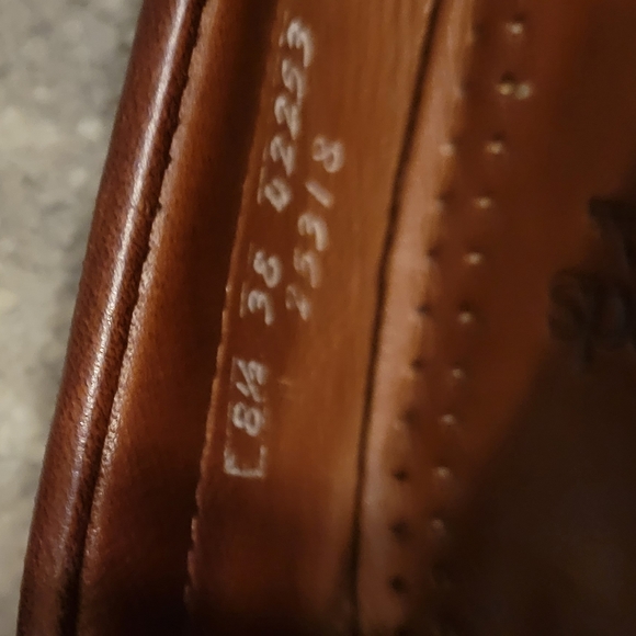 Allen Edmonds leather Kiltie slip on loafers dress shoes size 8.5 3E wide EEE - Picture 7 of 7